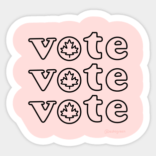 Vote vote vote Sticker